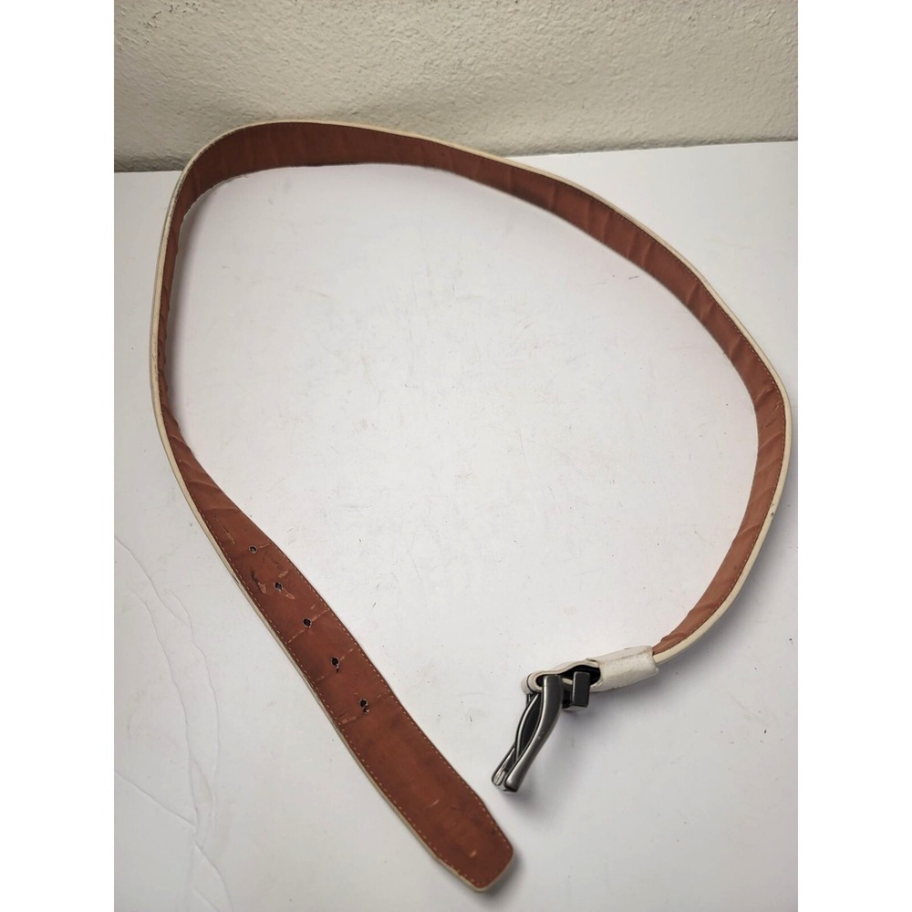 Nike G-Flex‎ Leather Belt For Men With Silver Buckle SZ 42